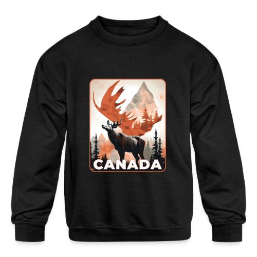 Canada Wild Spirit - Kids' Crewneck Sweatshirt