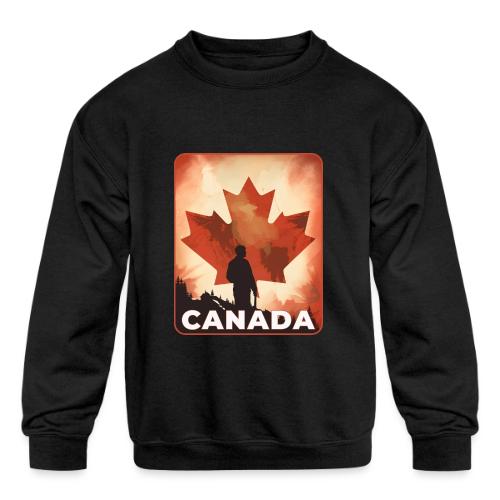 Canada Stands Tall - Kids' Crewneck Sweatshirt