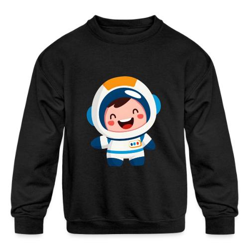 Joyful Baby Astronaut - Kids' Crewneck Sweatshirt