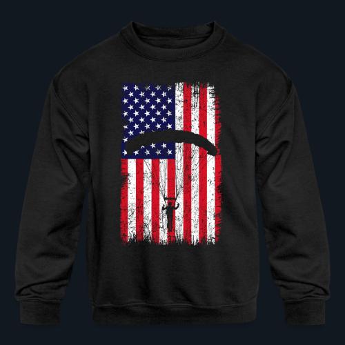 American paratrooper 2 - Kids' Crewneck Sweatshirt