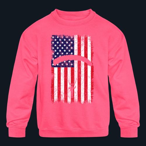 American paratrooper 2 - Kids' Crewneck Sweatshirt