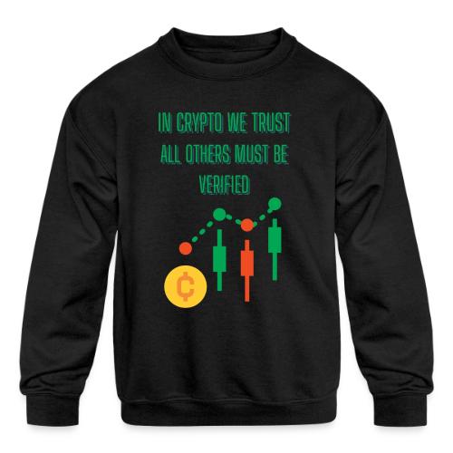 Sarcastic Bitcoin Investor T-shirt - Kids' Crewneck Sweatshirt