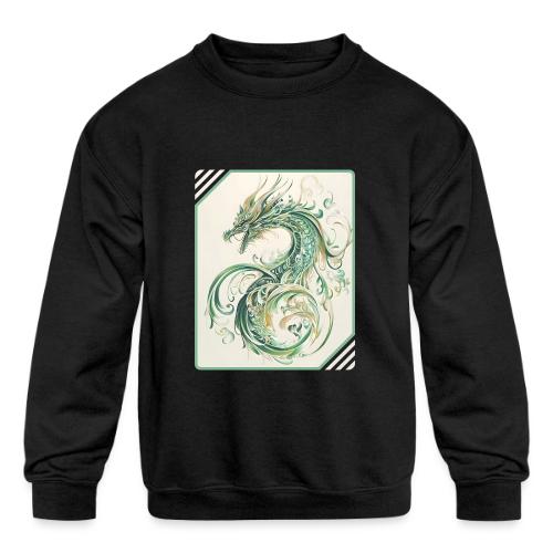 Brush of the Dragon - Kids' Crewneck Sweatshirt