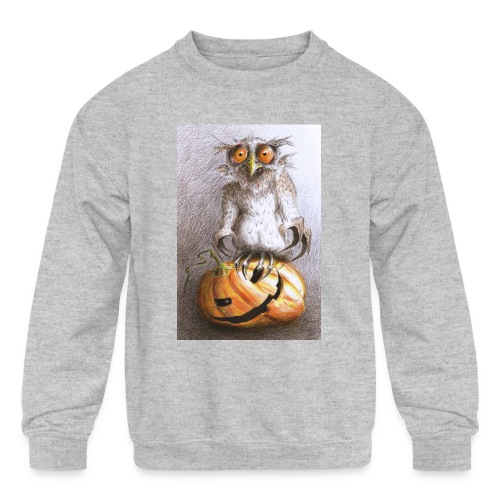 Vampire Owl - Kids' Crewneck Sweatshirt
