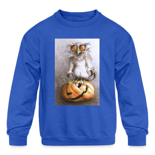 Vampire Owl - Kids' Crewneck Sweatshirt