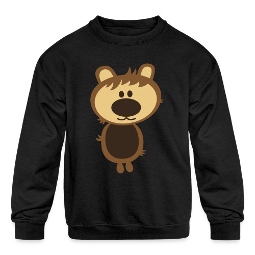 Oversized Weirdo Bear Creature - Kids' Crewneck Sweatshirt