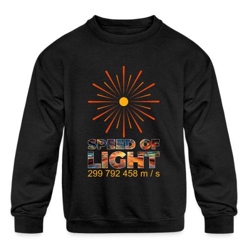 Speed of light - Kids' Crewneck Sweatshirt