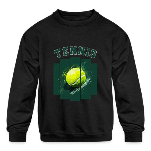 Tennis Motion - Kids' Crewneck Sweatshirt