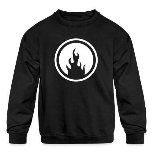 RC flame white - Kids' Crewneck Sweatshirt