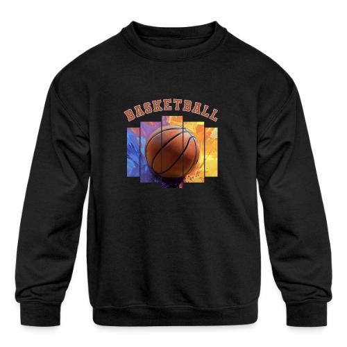 Basketball Pulse - Kids' Crewneck Sweatshirt