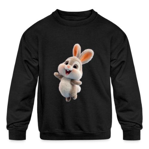 Dancing Baby Rabbit - Kids' Crewneck Sweatshirt