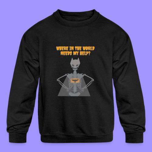 BirdmanSkeleton Halloween Skeleton - Kids' Crewneck Sweatshirt