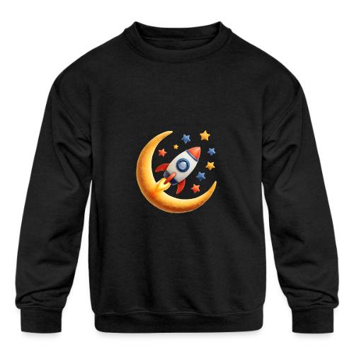 Rocket Among the Stars - Kids' Crewneck Sweatshirt