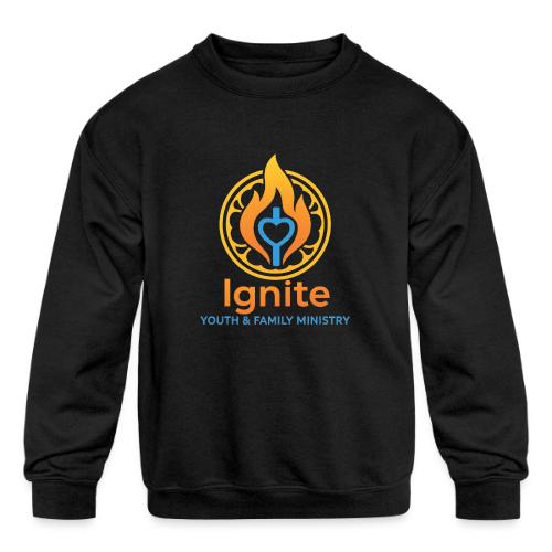 Ignite Youth and Family Logo - Kids' Crewneck Sweatshirt