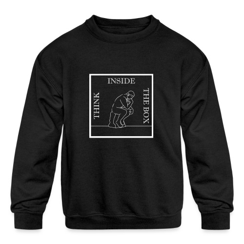Think Inside The Box - Kids' Crewneck Sweatshirt