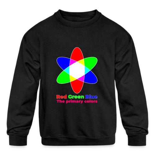 Primary colors: RGB Origins - Kids' Crewneck Sweatshirt
