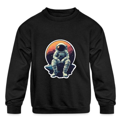 Astronaut in the Void - Kids' Crewneck Sweatshirt