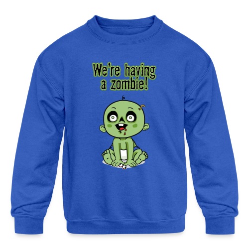 We're Having A Zombie! - Kids' Crewneck Sweatshirt