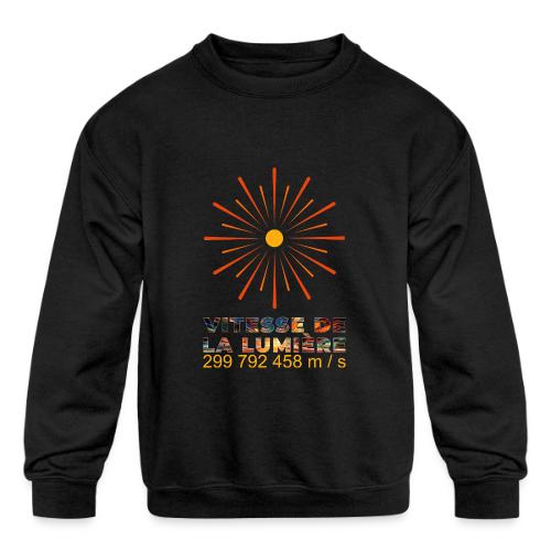 Speed of light - Kids' Crewneck Sweatshirt