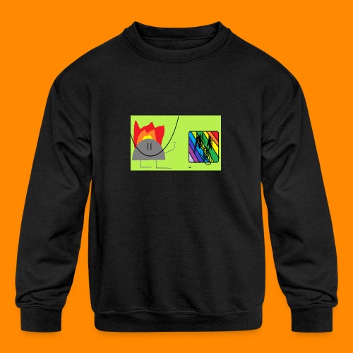 burn - Kids' Crewneck Sweatshirt