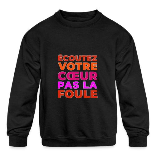 Heart first - Kids' Crewneck Sweatshirt