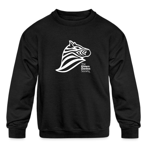 Ehlers-Danlos Society - Official Logo - Reverse - Kids' Crewneck Sweatshirt