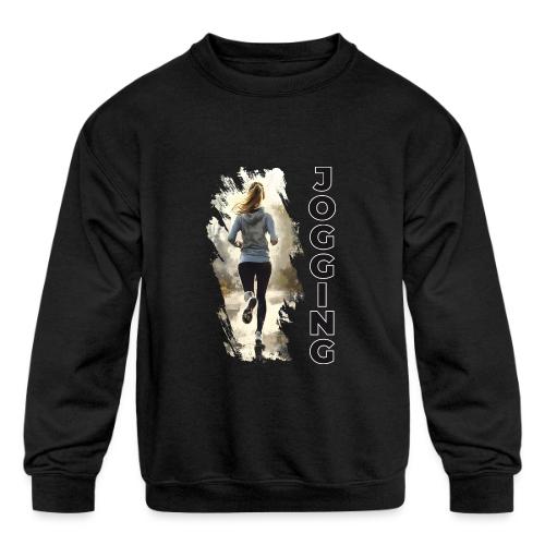 Jogging: Run into Motion - Kids' Crewneck Sweatshirt