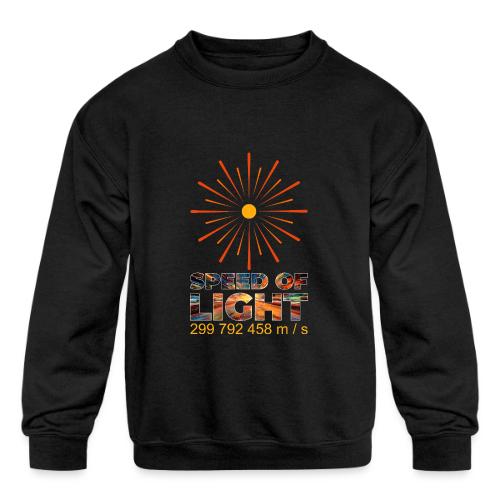 Speed of light - Kids' Crewneck Sweatshirt