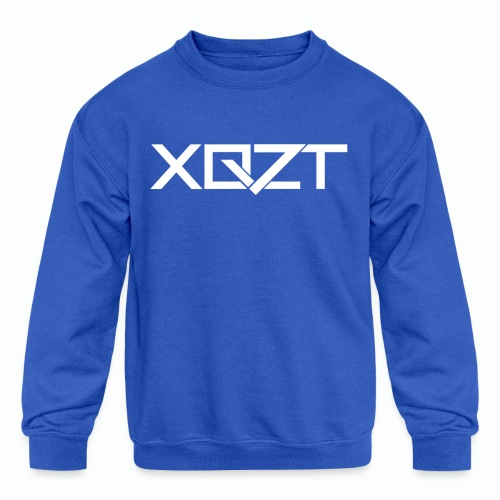#XQZT Logo Snow White - Kids' Crewneck Sweatshirt