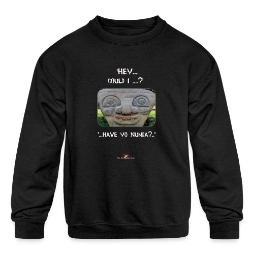 The Hey Could I have Yo Number Alien - Kids' Crewneck Sweatshirt