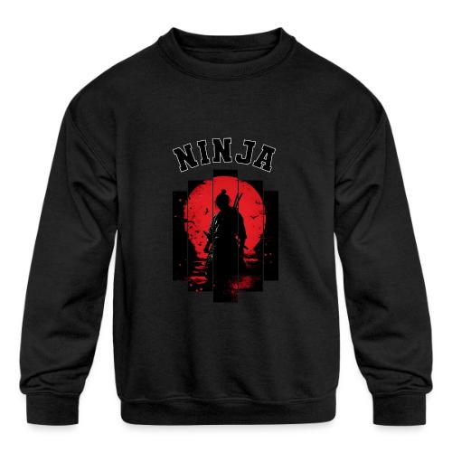 Ninja in the Shadows - Kids' Crewneck Sweatshirt