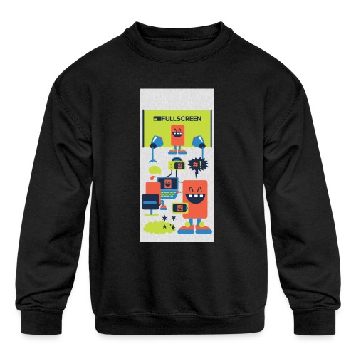 iphone5screenbots - Kids' Crewneck Sweatshirt