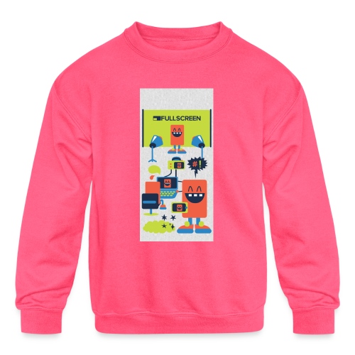 iphone5screenbots - Kids' Crewneck Sweatshirt