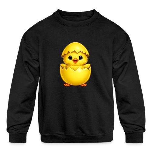 Easter Chick yellow - Kids' Crewneck Sweatshirt