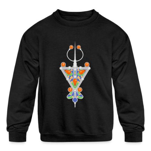 Amazigh: Tazerzit Heritage - Kids' Crewneck Sweatshirt