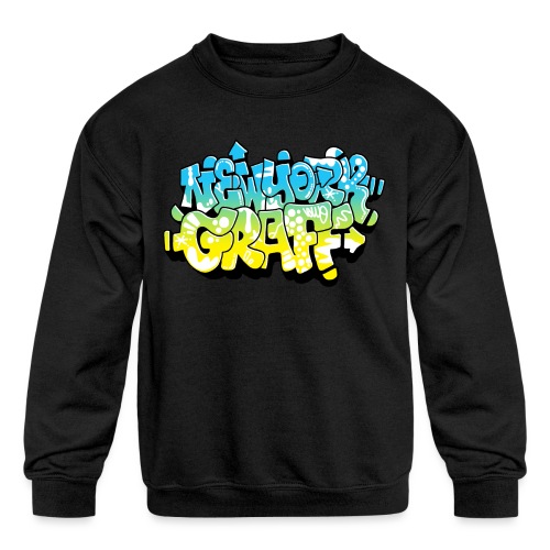 LAWE/SUB53 Design for New York Graffiti Color Logo - Kids' Crewneck Sweatshirt
