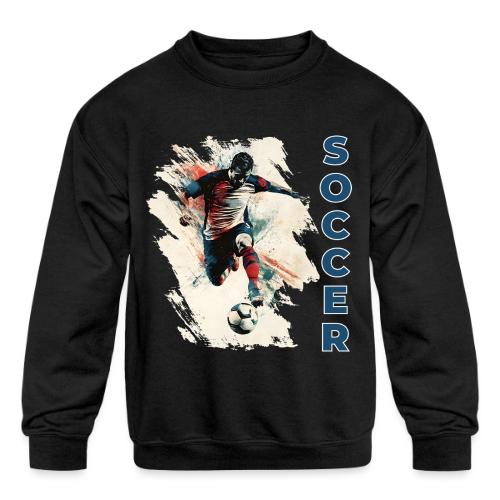 Soccer Power Move - Kids' Crewneck Sweatshirt