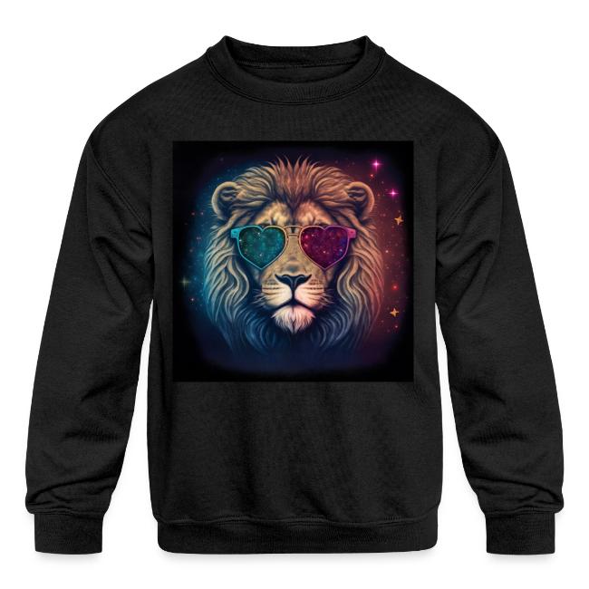 Jesus Lion of Judah wearing love glasses