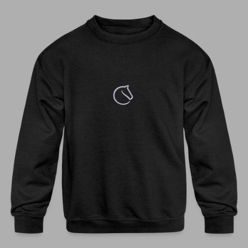 embroidered logo - Kids' Crewneck Sweatshirt