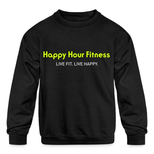 HHF_logotypeandtag - Kids' Crewneck Sweatshirt