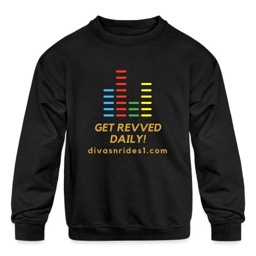 RevvedWithDNR01 - Kids' Crewneck Sweatshirt