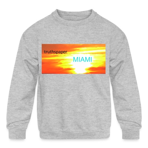 truthspaperMiami - Kids' Crewneck Sweatshirt