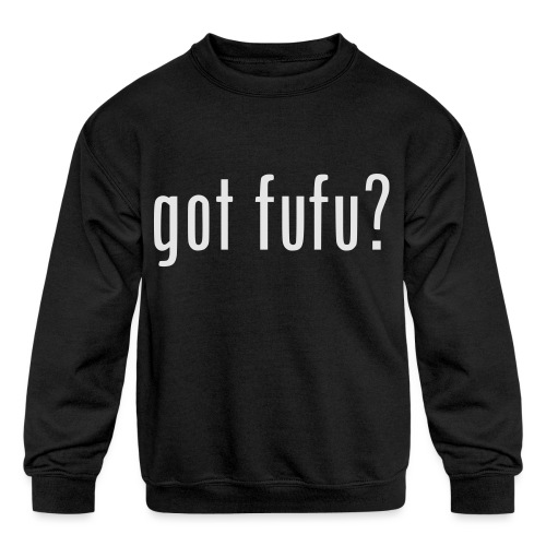 gotfufu-white - Kids' Crewneck Sweatshirt