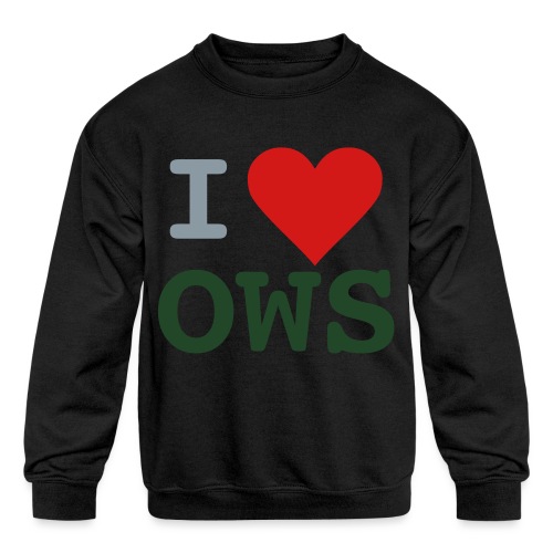 I OWS - Kids' Crewneck Sweatshirt