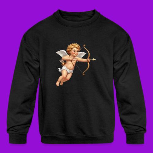 Cupid with twohearts set - Kids' Crewneck Sweatshirt