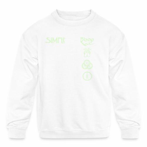 simplesymbolsvert - Kids' Crewneck Sweatshirt