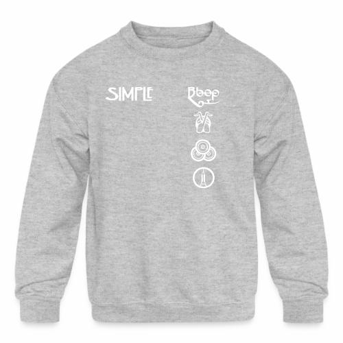 simplesymbolsvert - Kids' Crewneck Sweatshirt