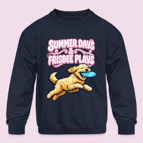 Summer Days & Frisbee Plays - Kids' Crewneck Sweatshirt