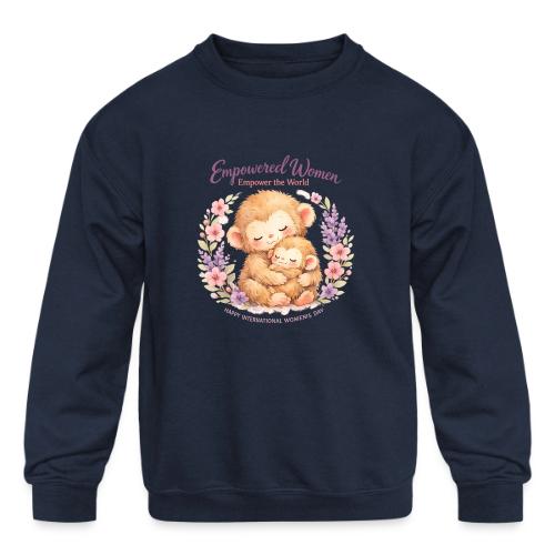 Empowered Women Empower The World Art - Kids' Crewneck Sweatshirt