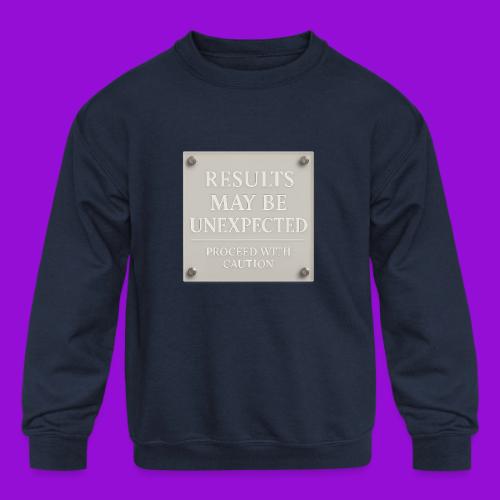 Results - White - Kids' Crewneck Sweatshirt